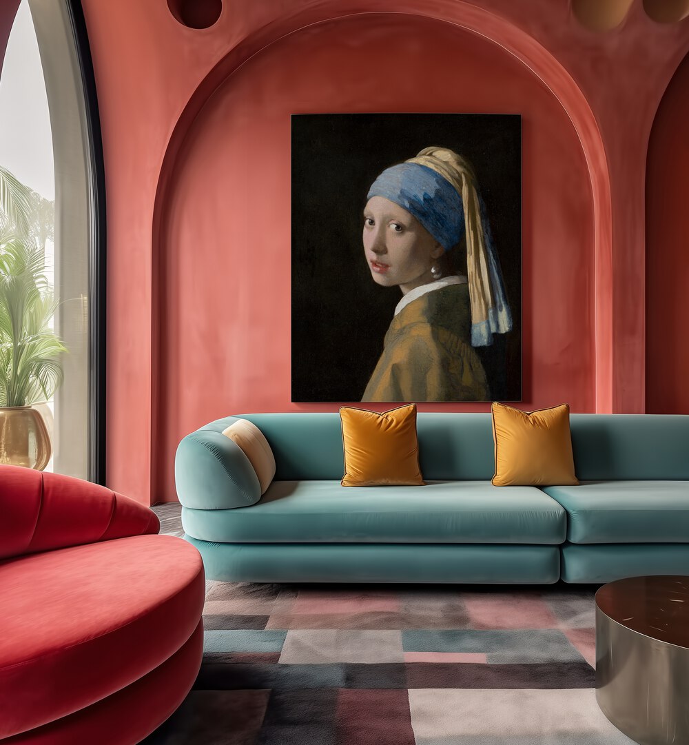 GIRL WITH A PEARL EARRING , VINTAGE PAINTINGS
