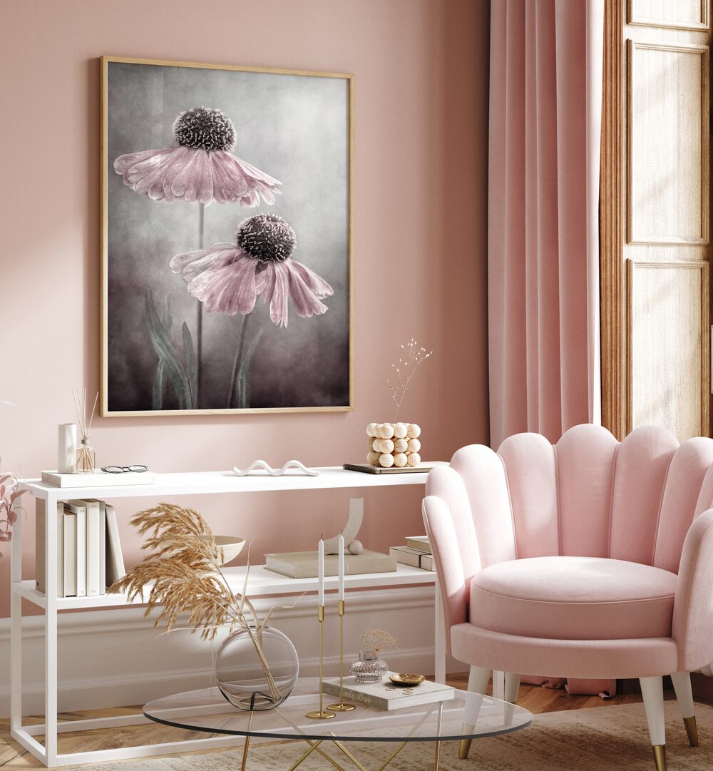 Harmonious DUET, FLORAL FLOWER PAINTINGS enhance any space with elegance and artistic charm, perfect for stylish decor.