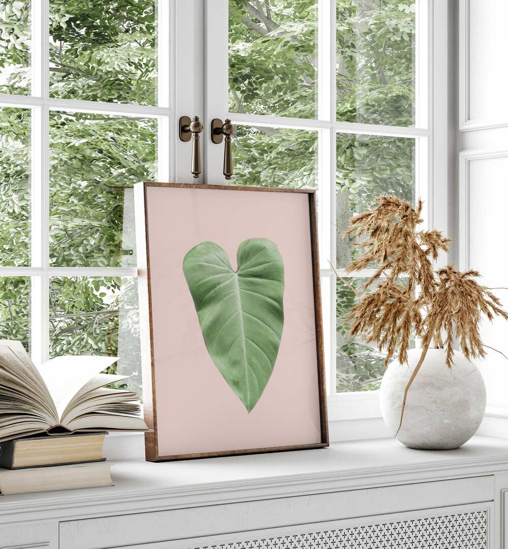 TROPICAL LEAF BLUSH, FLORAL FLOWER PAINTINGS add a vibrant touch to your decor with lush, eye-catching design.
