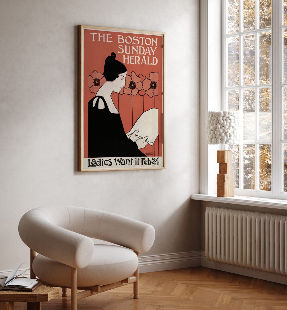 THE BOSTON SUNDAY HERALD , VINTAGE PAINTINGS