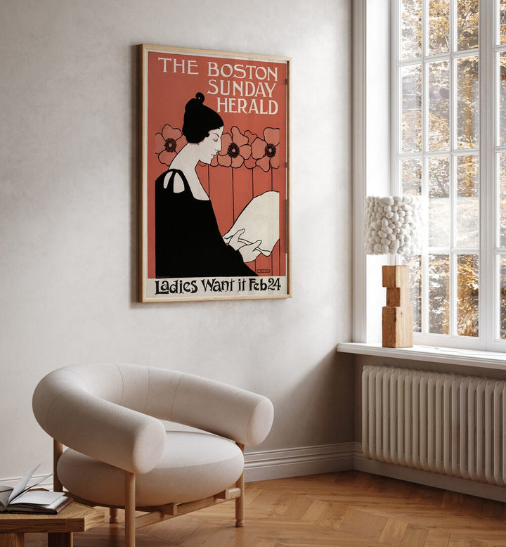 THE BOSTON SUNDAY HERALD , VINTAGE PAINTINGS