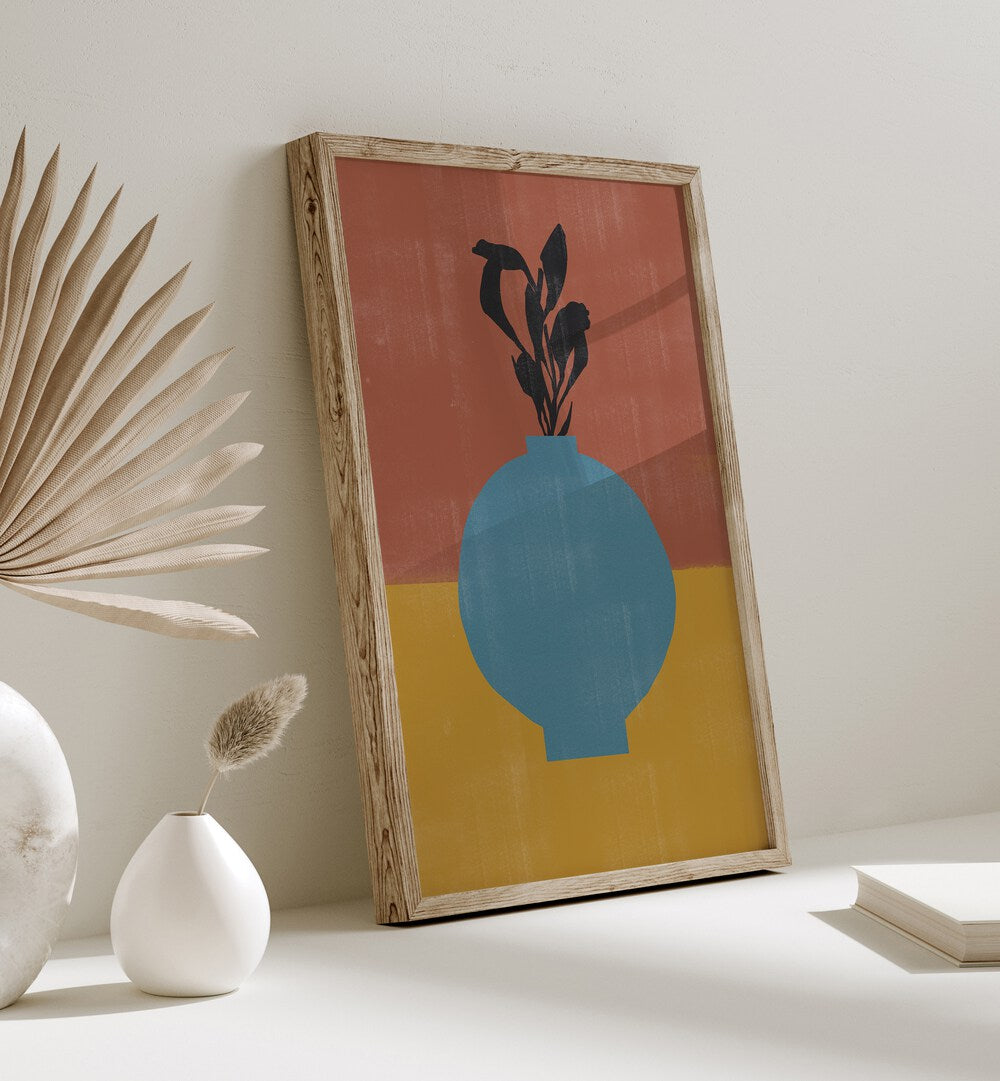 VASE NO9. , FLORAL FLOWER PAINTINGS brighten your decor with vibrant colors and intricate designs, perfect for any space.