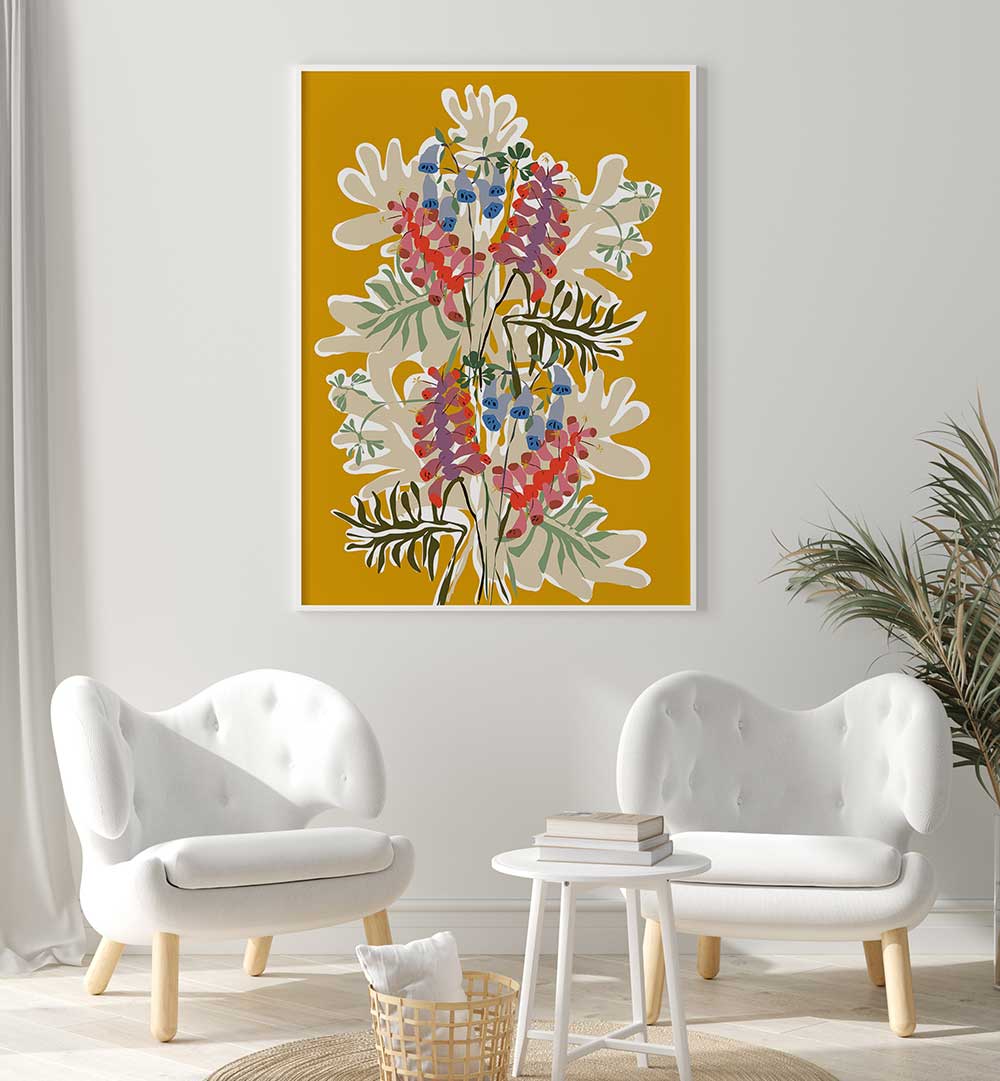 Brighten your home with FOXGLOVE DÉCOUPE PAPIER, FLORAL FLOWER PAINTINGS showcasing vibrant colors and intricate details.