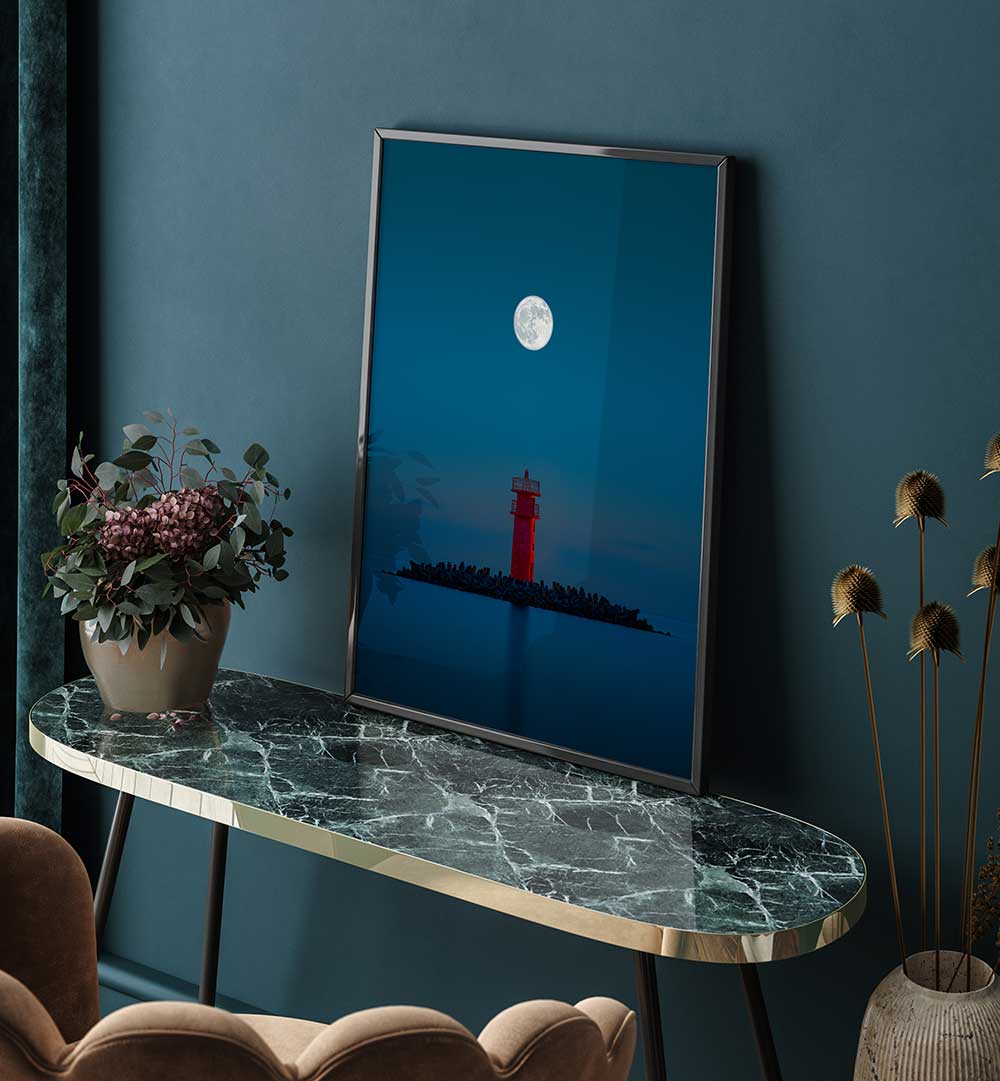 RED LIGHTHOUSE III , PHOTOGRAPHY PRINTS