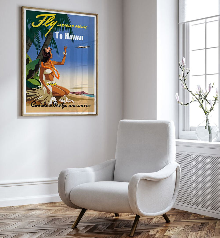 Vibrant HAWAII IV, VINTAGE TRAVEL POSTERS showcasing tropical paradise vibes for any decor. Perfect for your space!