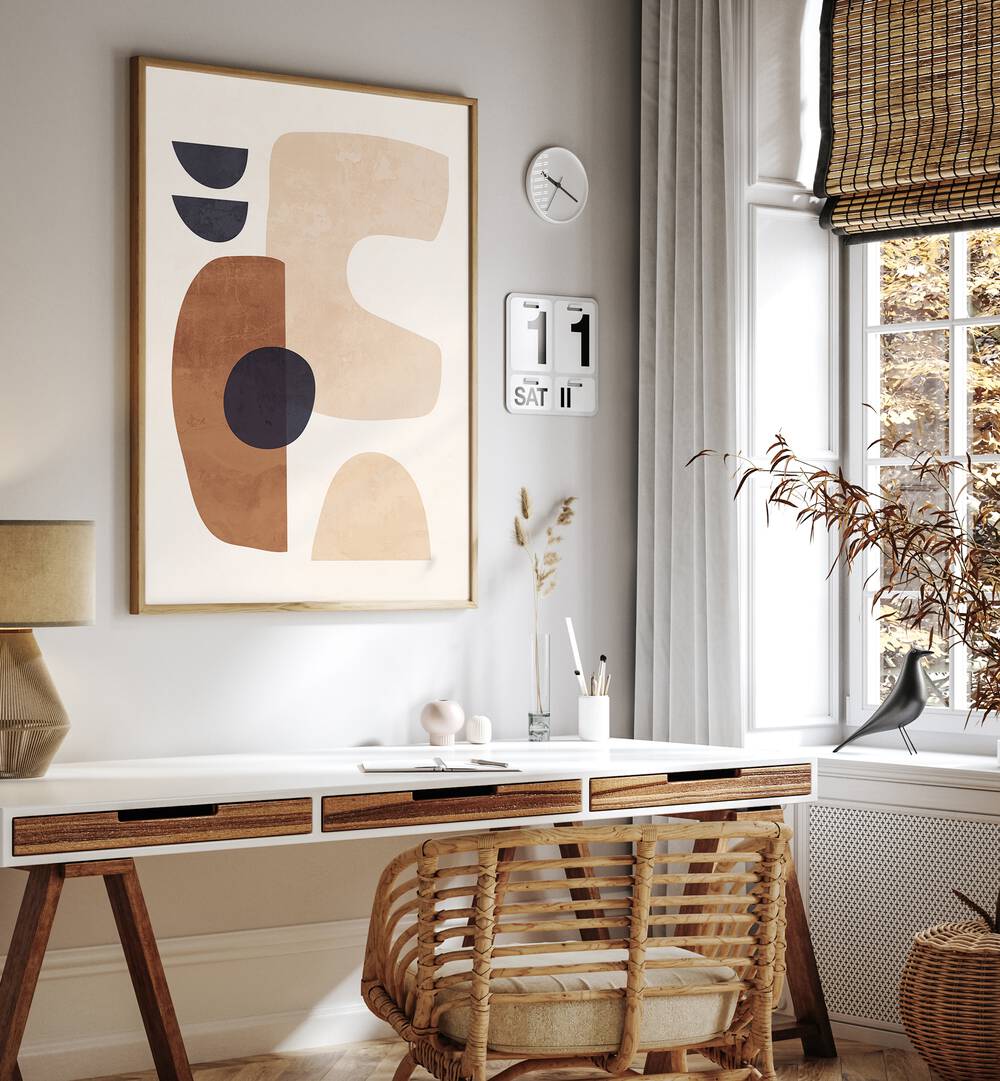 Elevate your decor with ABSTRACT HARMONY, BOHO ART PAINTINGS that blend artistic expression and bohemian style.