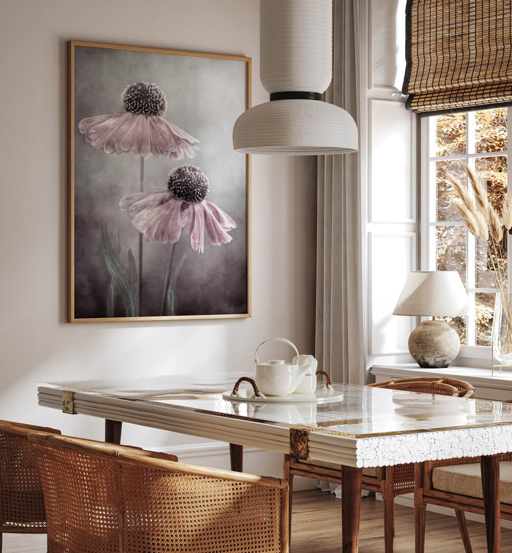 Stylish DUET, FLORAL FLOWER PAINTINGS enhance home decor with elegant floral artistry and functional design.