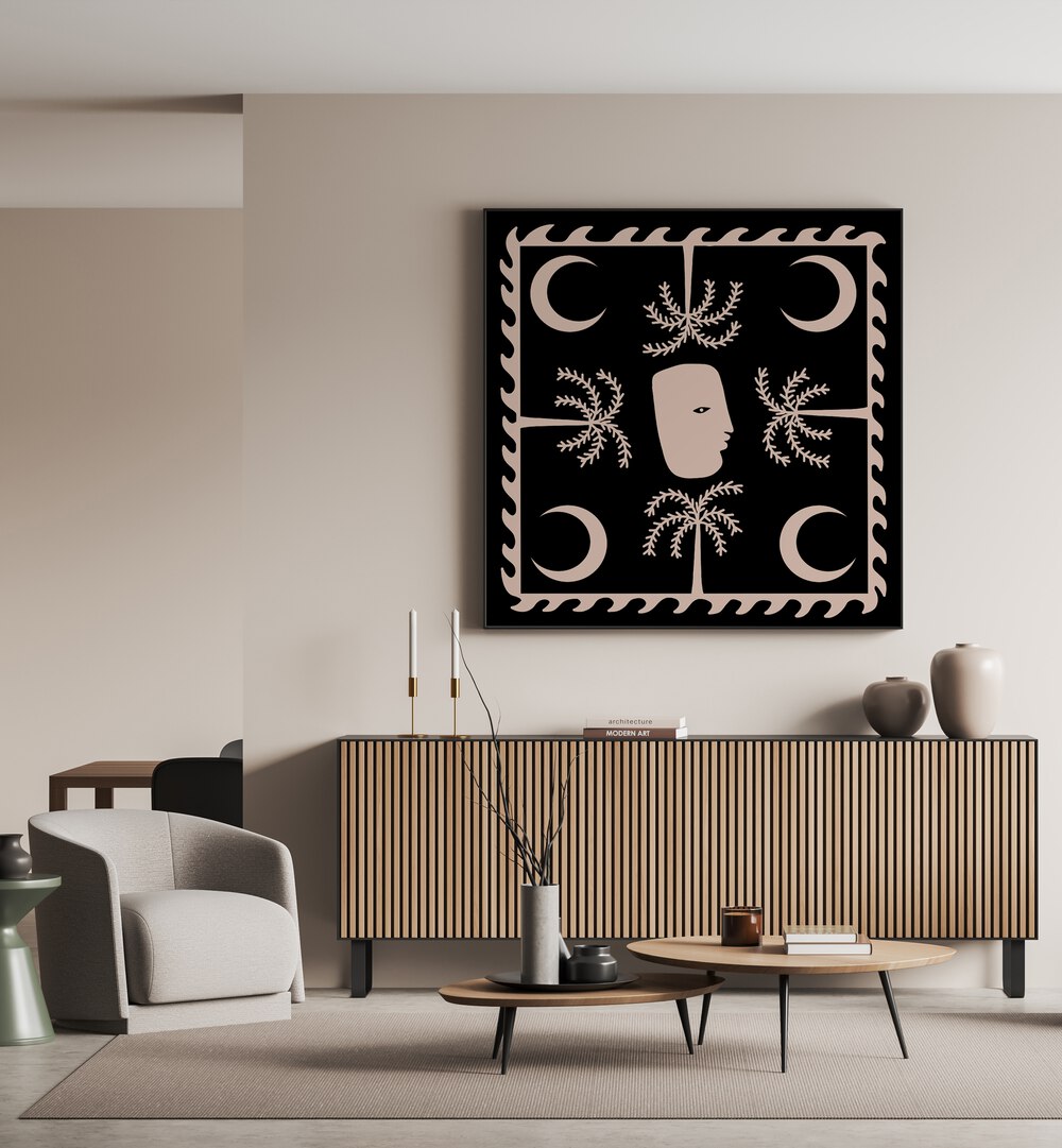 Stylish CELESTIAL I, BOHO ART PAINTINGS enhances modern decor with elegant design and unique craftsmanship.