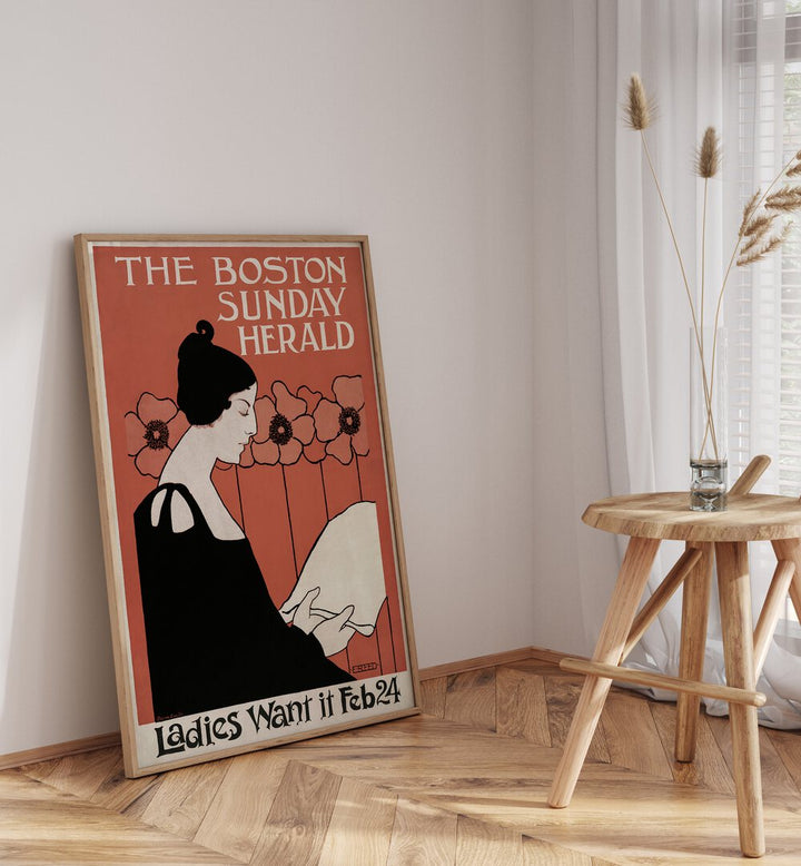 THE BOSTON SUNDAY HERALD , VINTAGE PAINTINGS