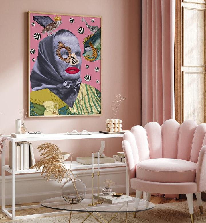 GRANDMOTHER, SURREAL ART PRINTS showcases unique craftsmanship and family heritage, perfect for any modern home decor.