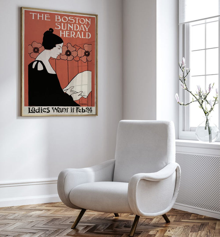 THE BOSTON SUNDAY HERALD , VINTAGE PAINTINGS