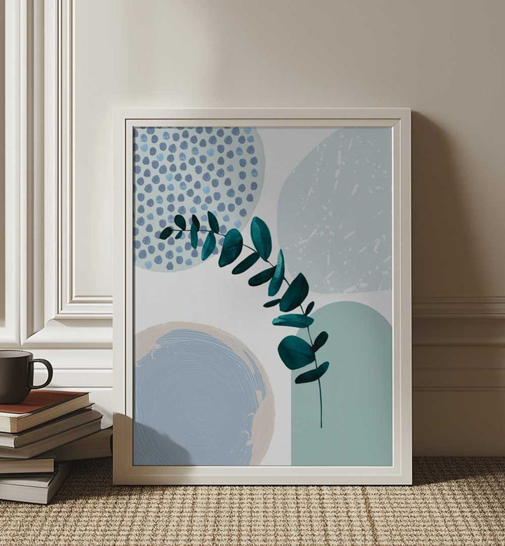 BLUE GREEN BOHO II , BOHO ART PAINTINGS