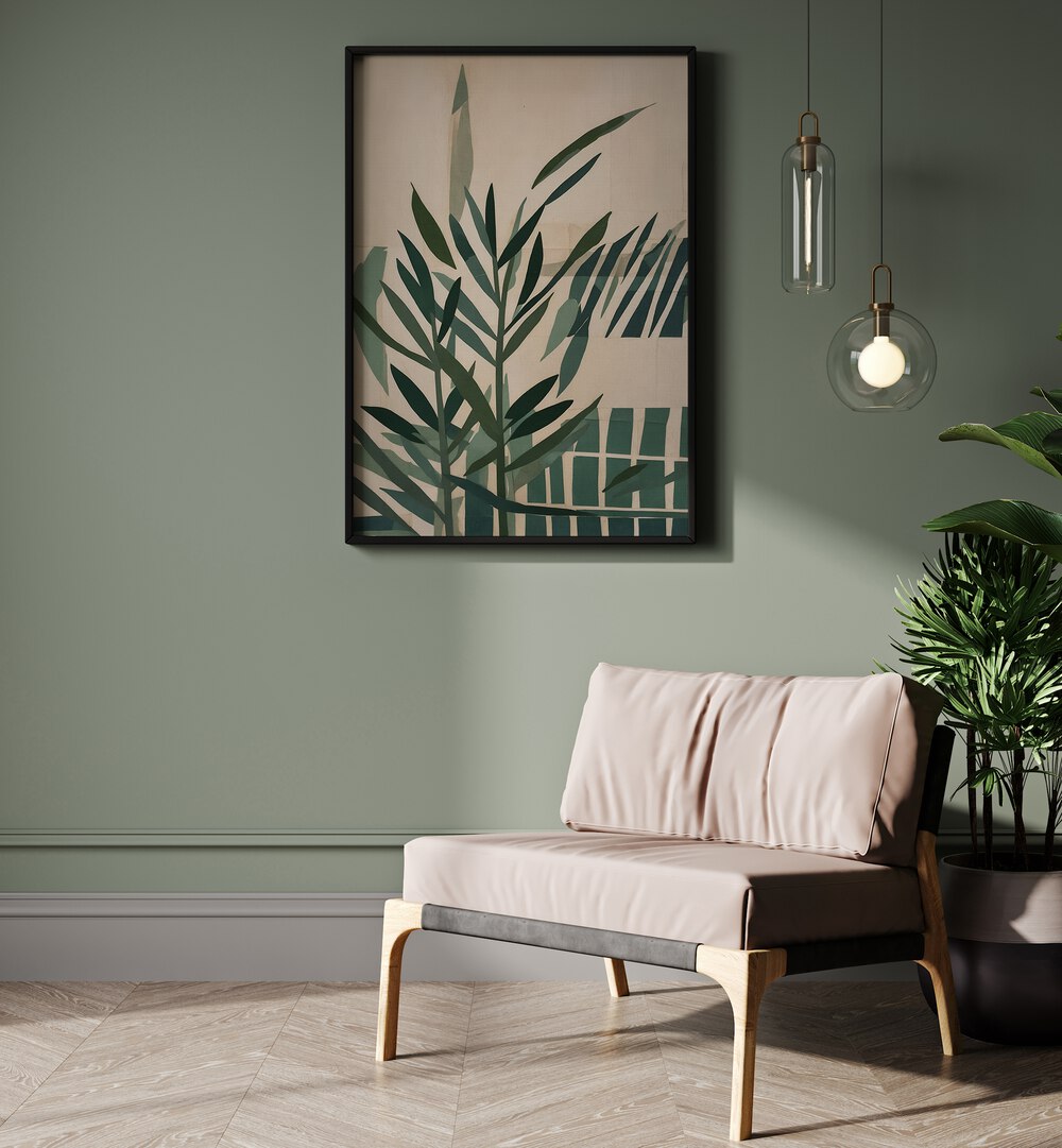 Transform your space with PAPER CUT GREEN LEAVES II, FLORAL FLOWER PAINTINGS showcasing vibrant, intricate designs.