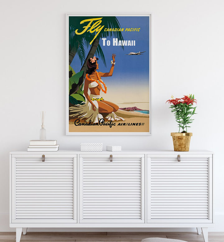 HAWAII IV, VINTAGE TRAVEL POSTERS showcase vibrant art that evokes tropical paradise and nostalgic travel charm.