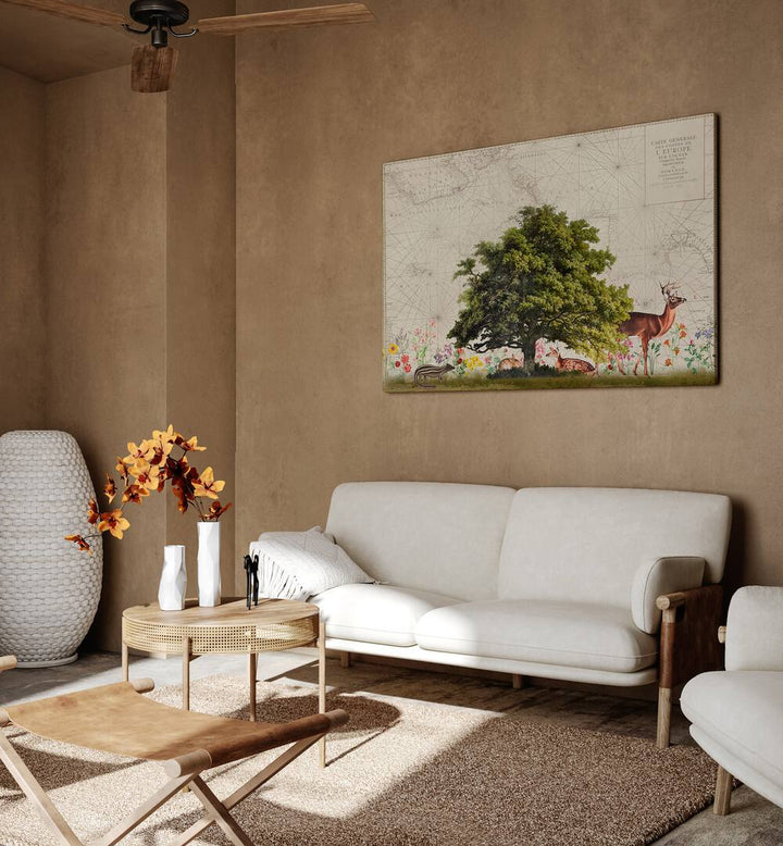 Nordic Woods II, Animal Paintings by Andrea Haase brings serene woodland beauty to your space. Perfect for nature lovers.