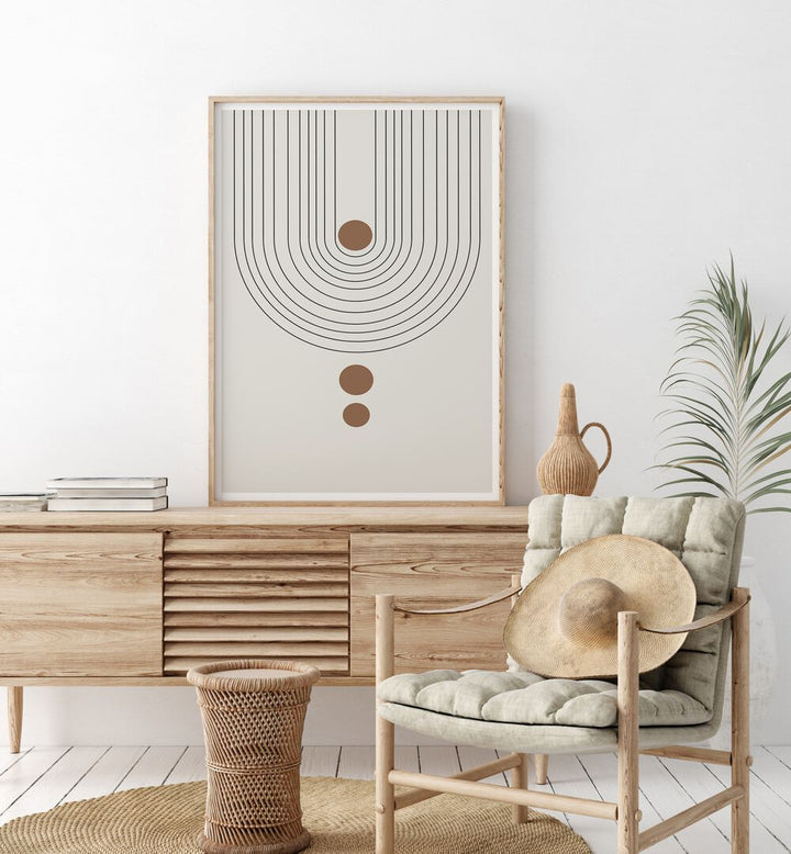 Stylish ARCH II, BOHO ART PAINTINGS by The Miuus Studio enhance modern decor with artistic flair and inspiration.