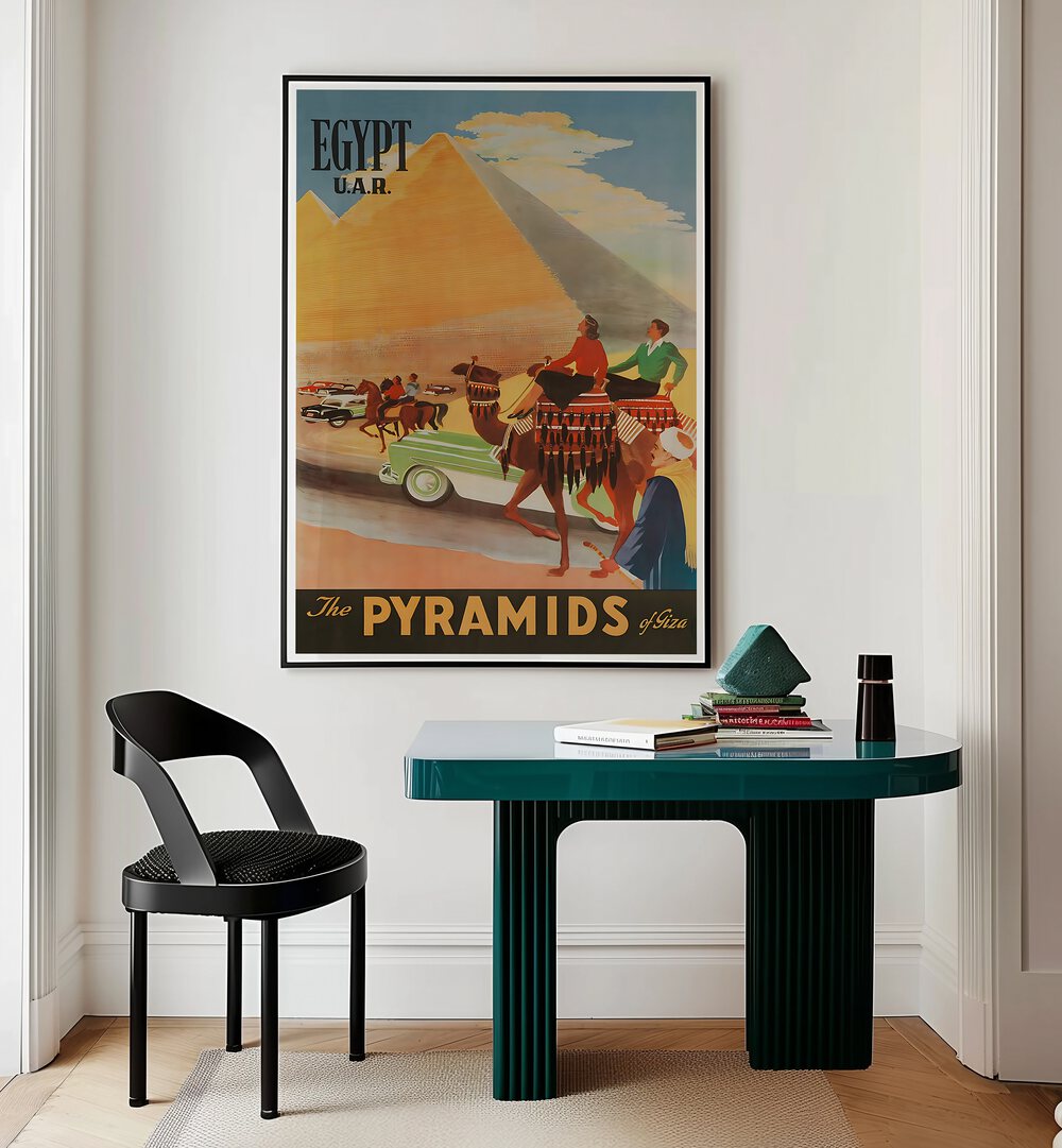 Discover the allure of ancient Egypt with EGYPT I, VINTAGE TRAVEL POSTERS, perfect for any travel enthusiast's decor.