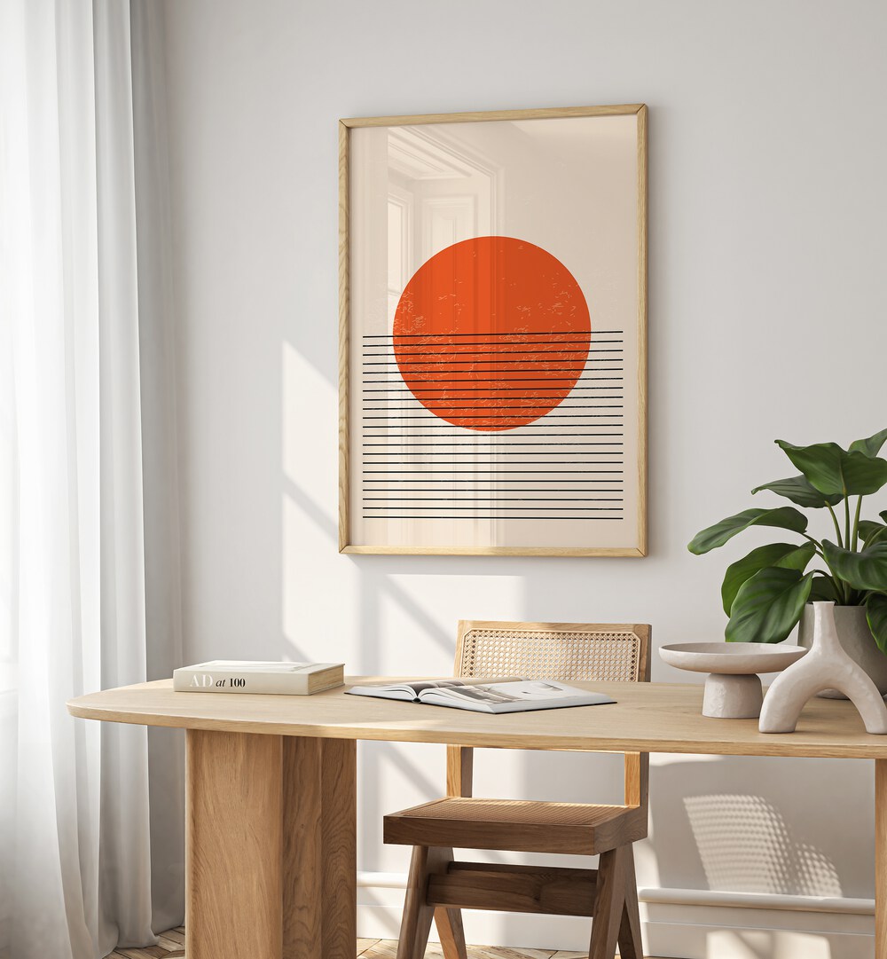 Stylish BOHO SUNSET SERIES III, BOHO ART PAINTINGS by Jay Stanley transform your space with warm, bohemian vibes.