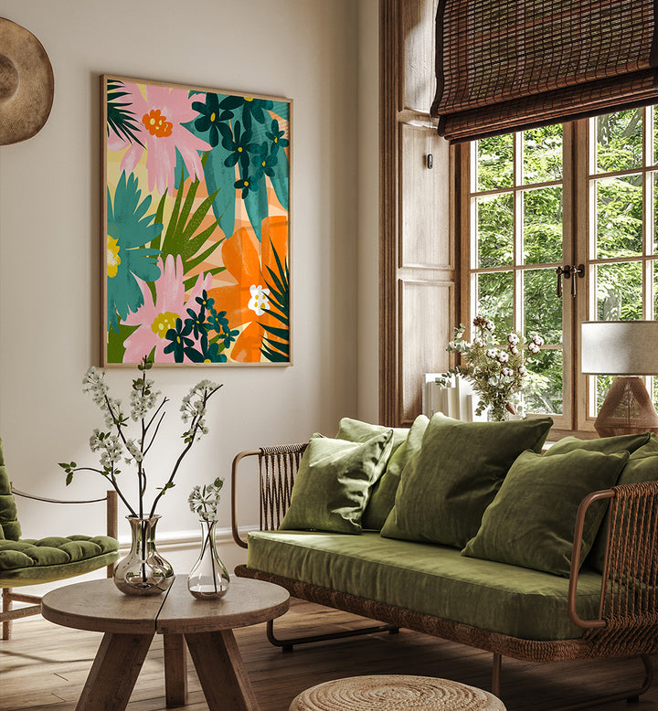 JUICY SUMMER , FLORAL FLOWER PAINTINGS