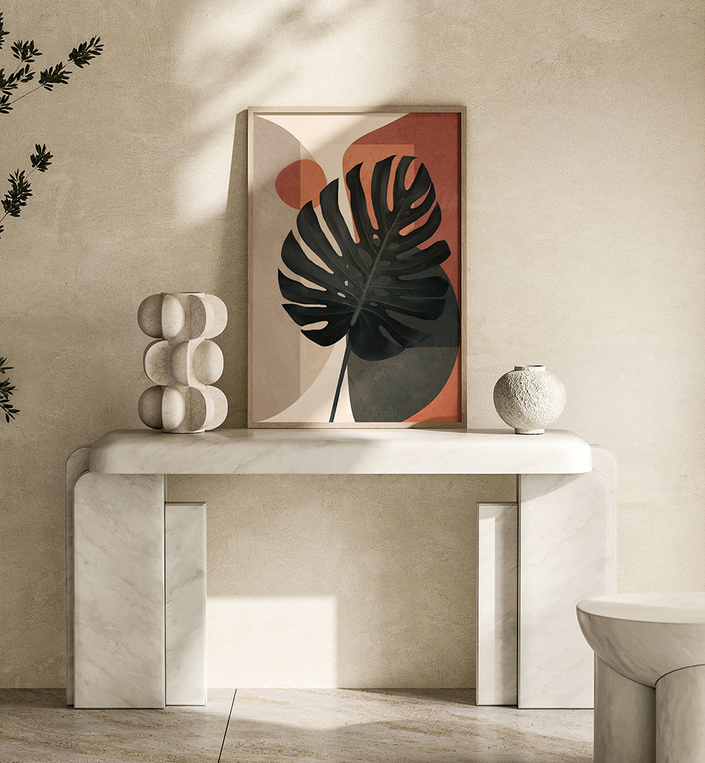 TROPICAL SILHOUETTES , BOHO ART PAINTINGS