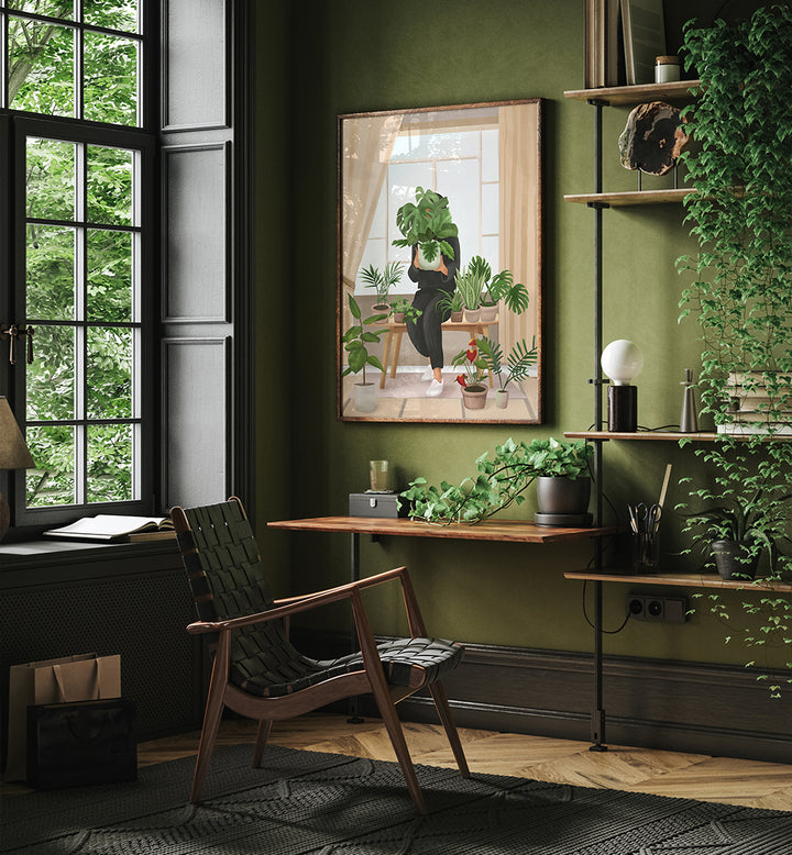 MY LITTLE GARDEN II , BOHO ART PAINTINGS