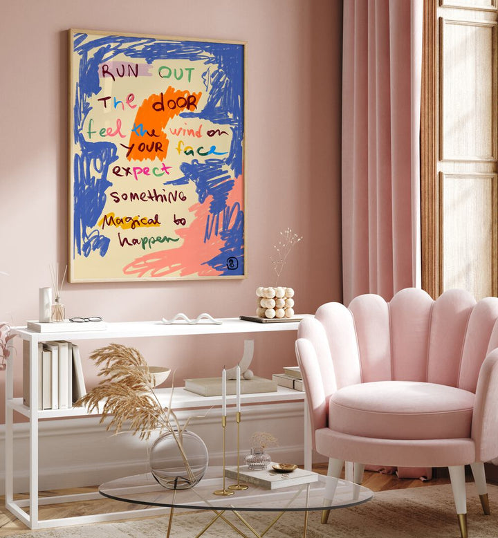 Bright and inspiring MAGICAL DAY MESSAGE, QUOTES poster, perfect for uplifting any living space.