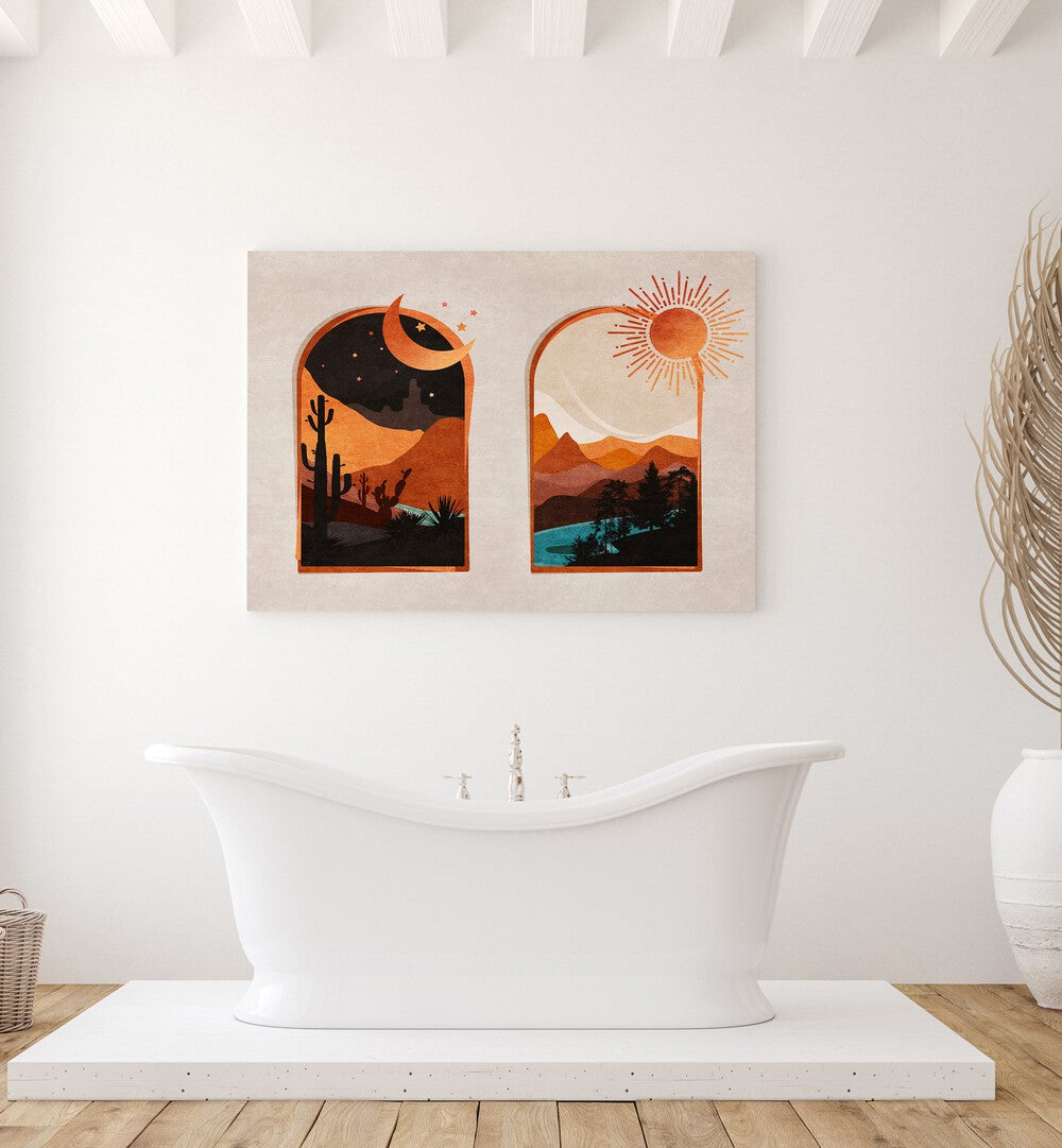 Stylish ARCH , BOHO ART PAINTINGS by Emel Tunaboylu, perfect for elevating your home's aesthetic with a unique touch.