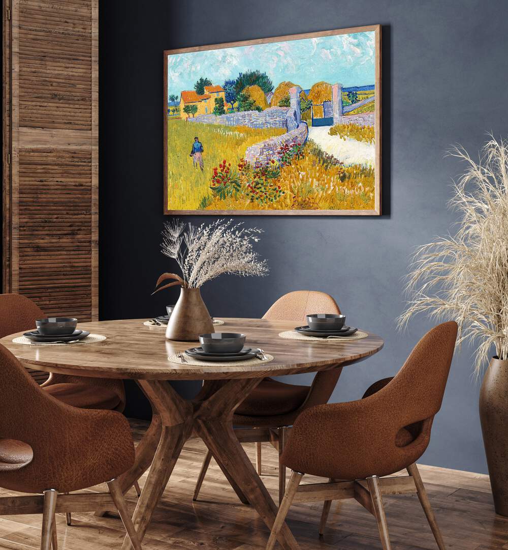 FARMHOUSE IN PROVENCE (1888) ,  VINTAGE PAINTINGS