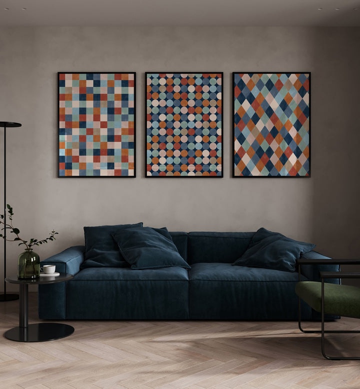 Transform your space with the VERDANT TRANQUILITY SET, SET OF 3 PAINTINGS, showcasing vibrant greens and serene landscapes.