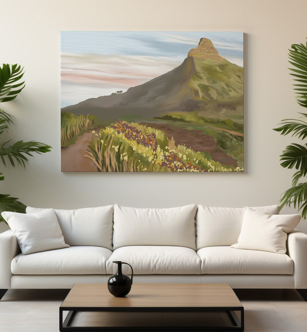 Stunning Lions Head landscape paintings showcasing nature's beauty, perfect for transforming your living space.