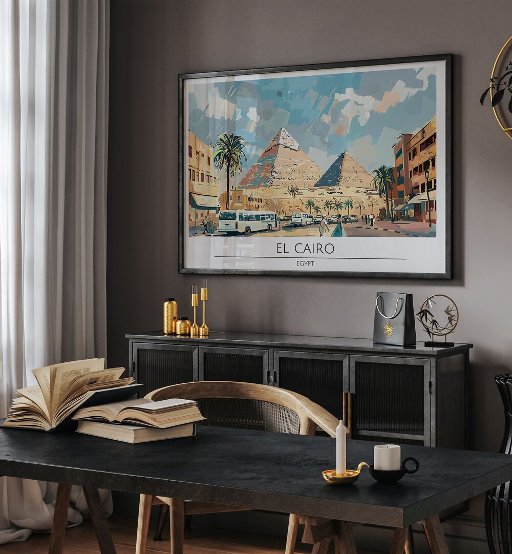 EL CAIRO CAPITAL CITY - EGYPT , TRAVEL POSTERS