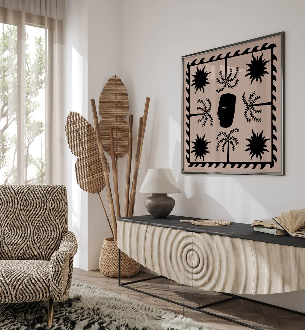 Stylish CELESTIAL II, BOHO ART PAINTINGS enhance your home decor with celestial elegance and artistic flair.