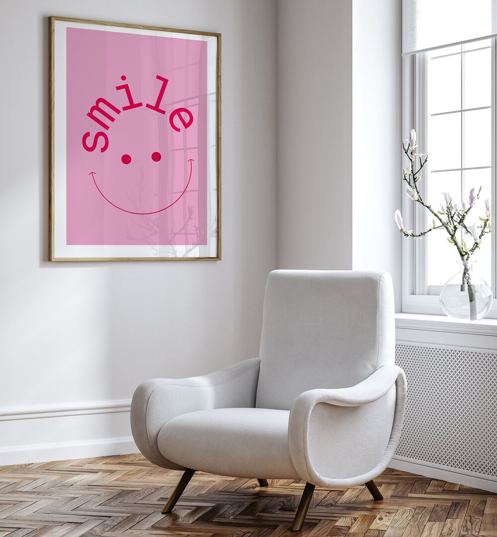 Brighten your space with our SMILE, QUOTES poster featuring joyful typography and a cheerful design.