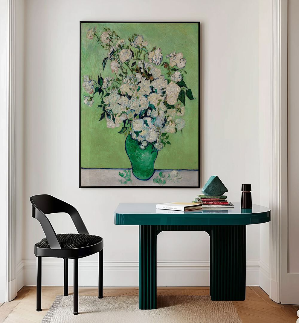 BLOOMS OF ETERNITY: VINCENT VAN GOGH'S ROSES, 1890 , VINTAGE PAINTINGS