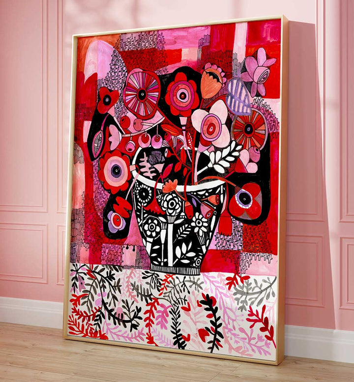 SHADES OF PINK , FLORAL FLOWER PAINTINGS