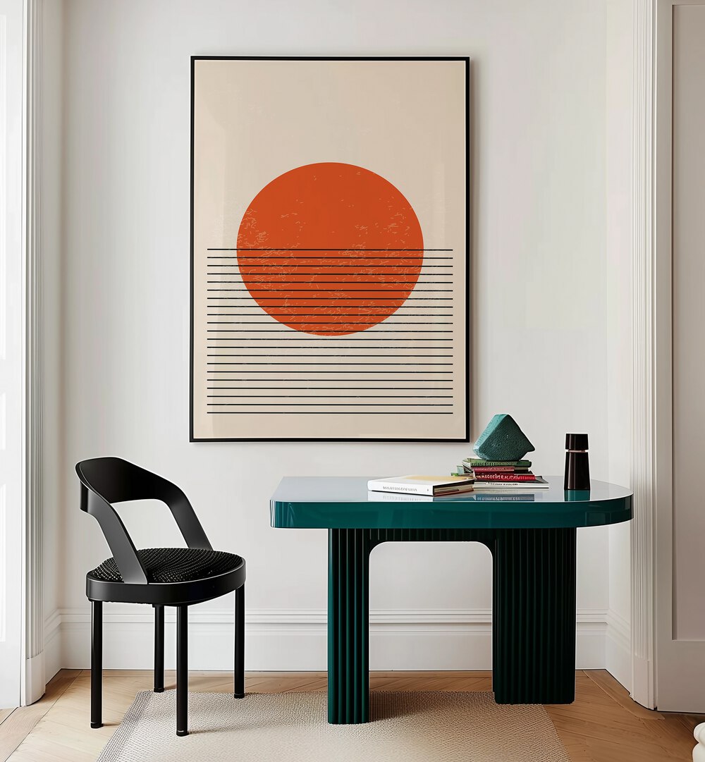 Boho Sunset Series III, Boho art paintings by Jay Stanley, featuring warm tones for your creative space.