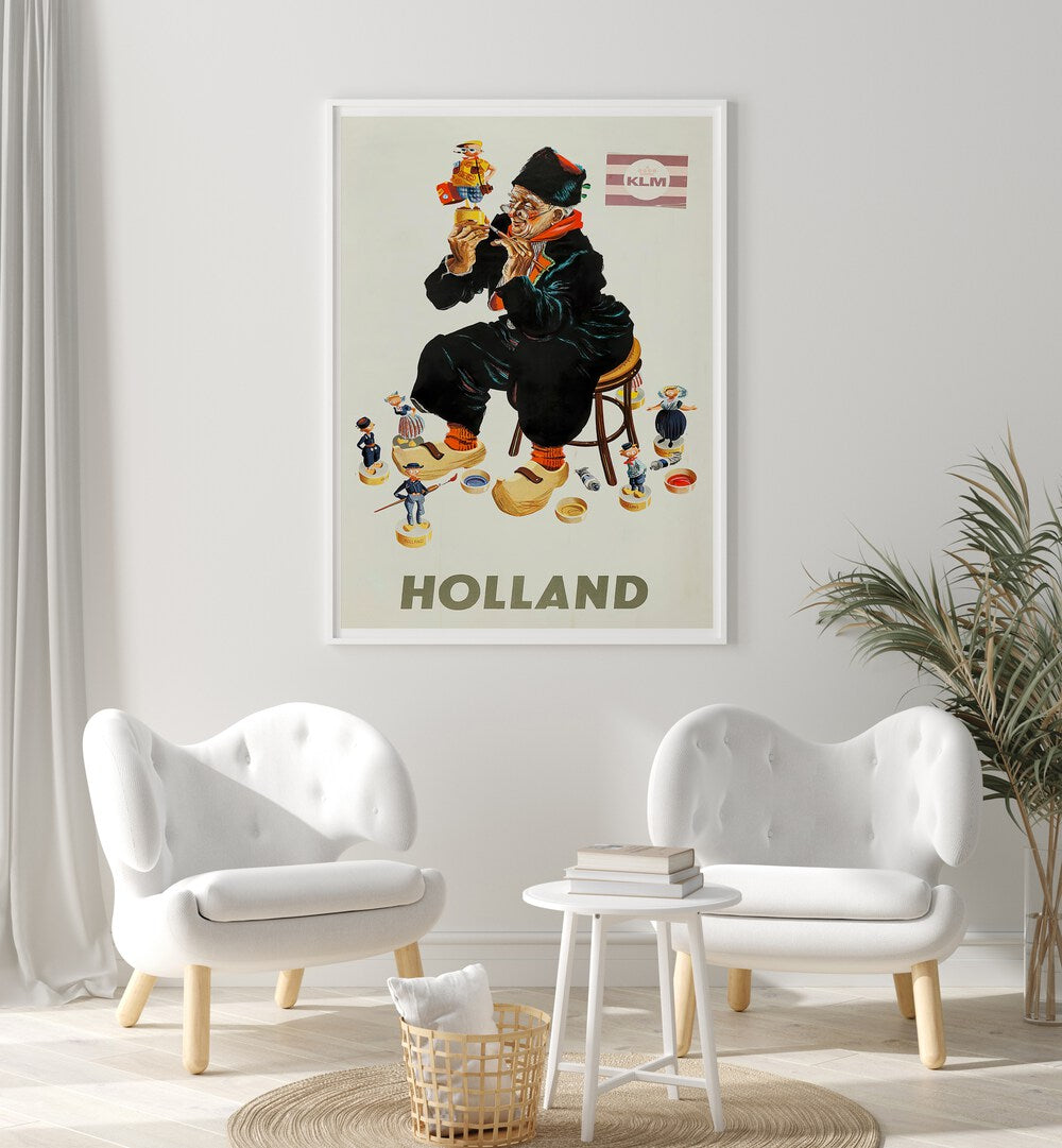 HOLLAND II, VINTAGE TRAVEL POSTERS bring a nostalgic charm to your space with iconic Dutch scenes and vibrant colors.