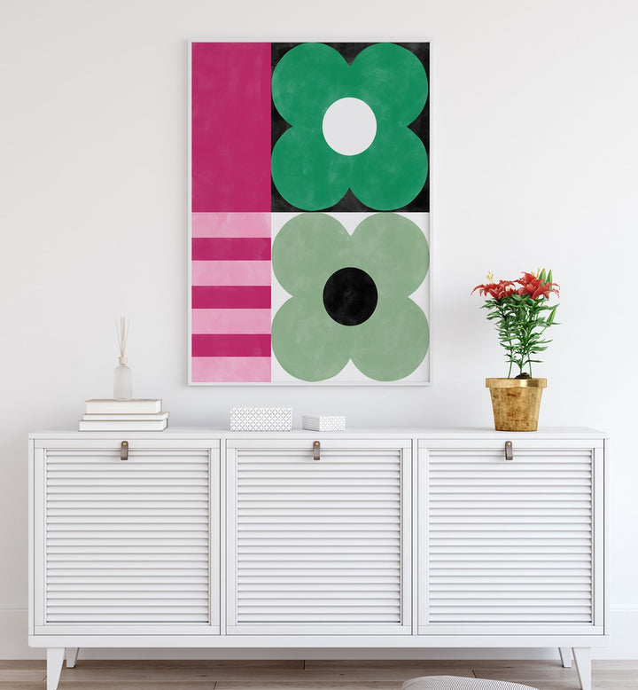 Vibrant MIRRORING FLOWERS, FLORAL FLOWER PAINTINGS by Elena Ristova enhance your space with botanical beauty.