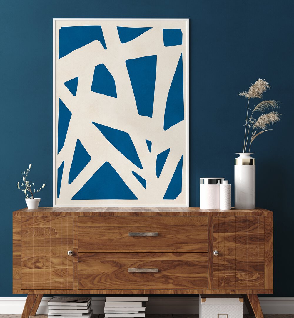 EXPRESSIVE LINES VI, ABSTRACT PAINTINGS showcase bold geometry and color, perfect for modern artistic spaces.