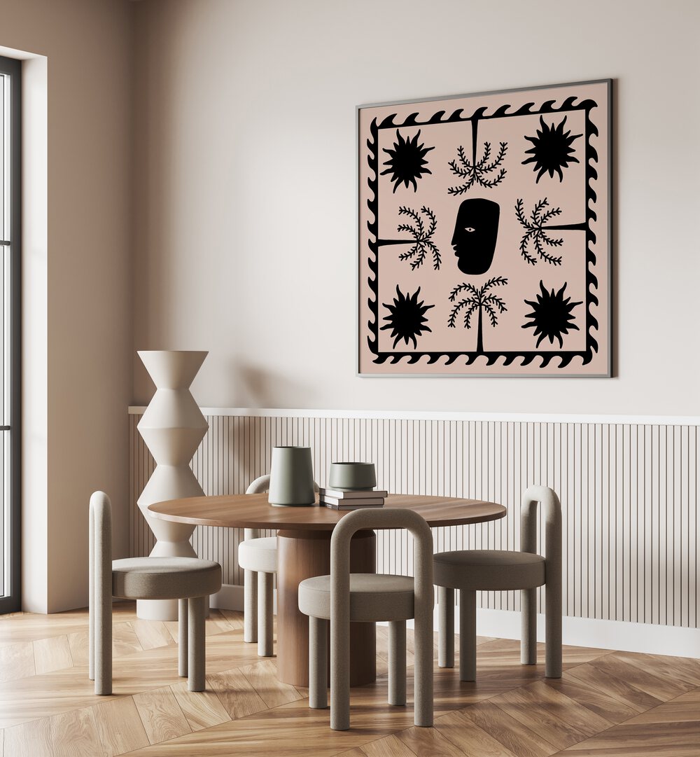 CELESTIAL II, BOHO ART PAINTINGS enhance your space with celestial elegance and unique design elements.