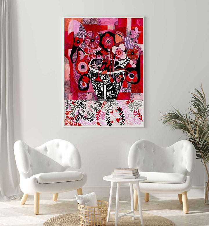 SHADES OF PINK , FLORAL FLOWER PAINTINGS