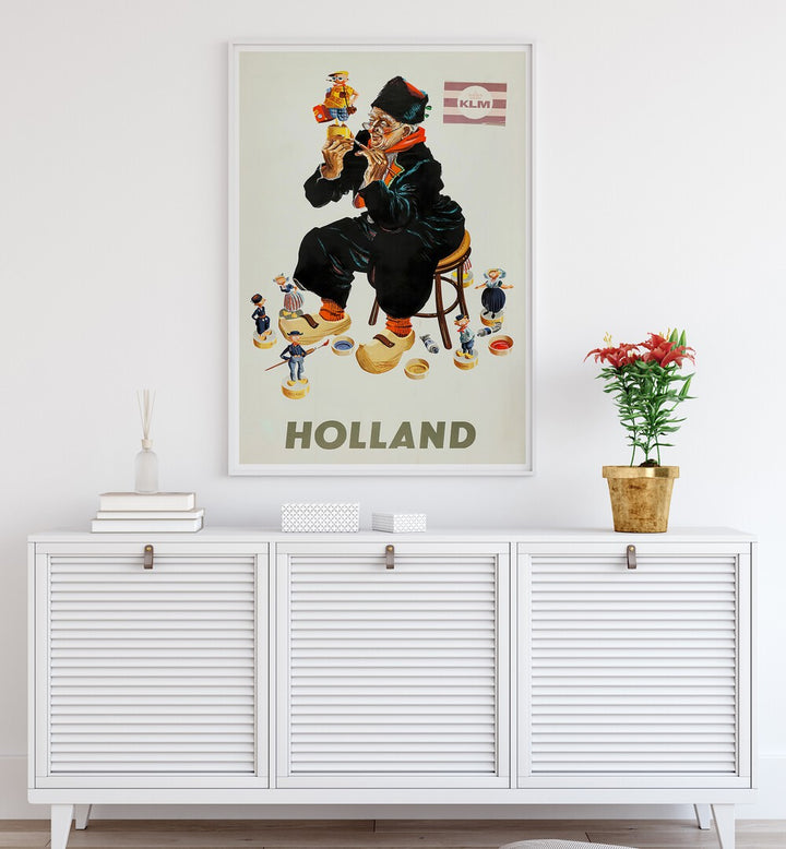 HOLLAND II, VINTAGE TRAVEL POSTERS showcase Dutch culture with vibrant art, perfect for transforming your space.