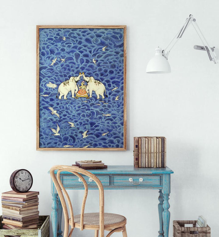 Transform your space with SHRI LAXMI, INDIAN ART PAINTINGS, showcasing vibrant colors and intricate designs.