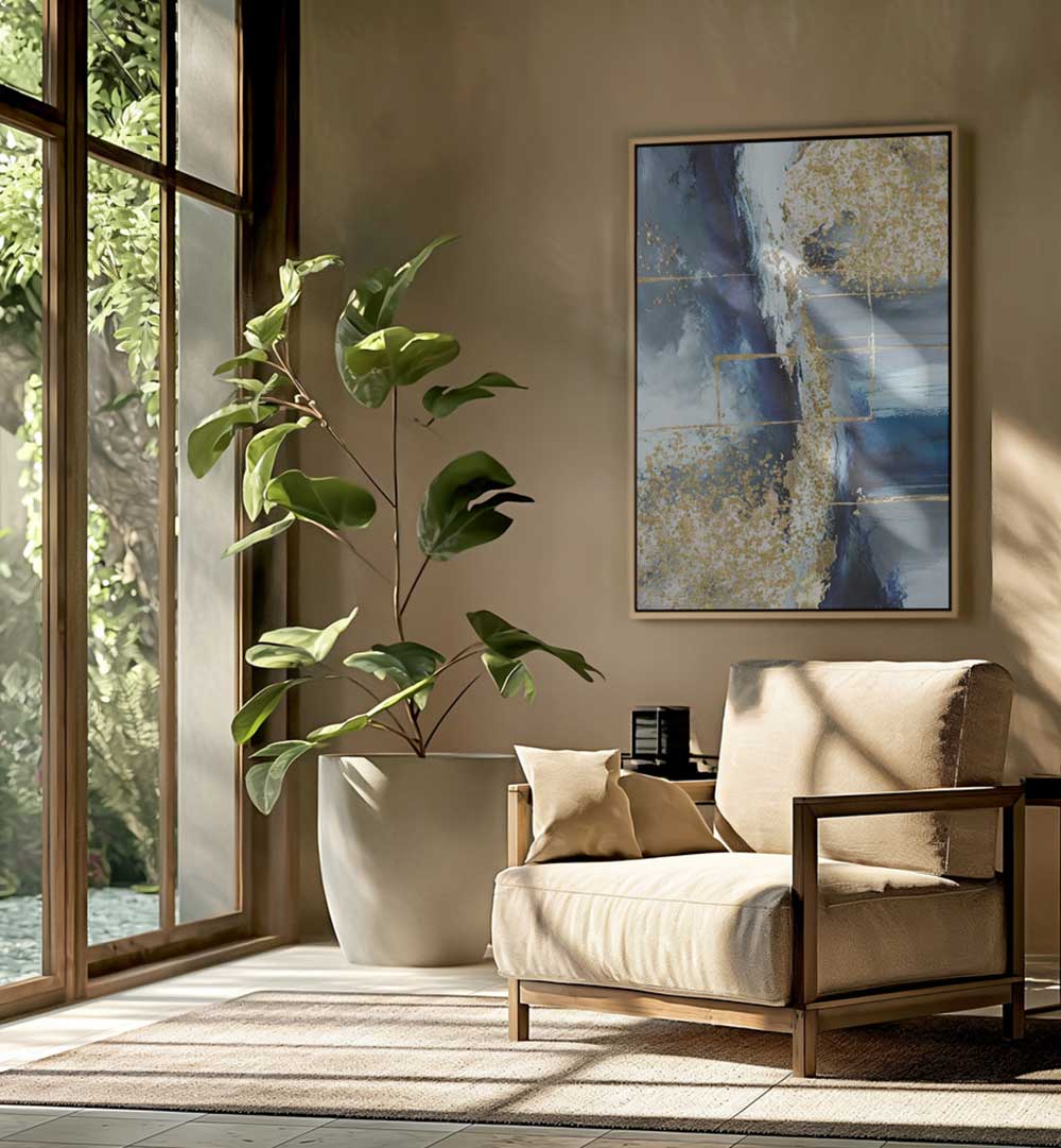 BLUE MARBLE , BOHO ART PAINTINGS