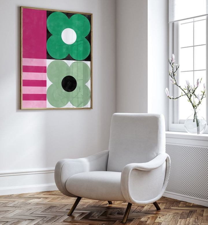 Bright and vibrant MIRRORING FLOWERS, FLORAL FLOWER PAINTINGS enhance any space with nature's beauty.