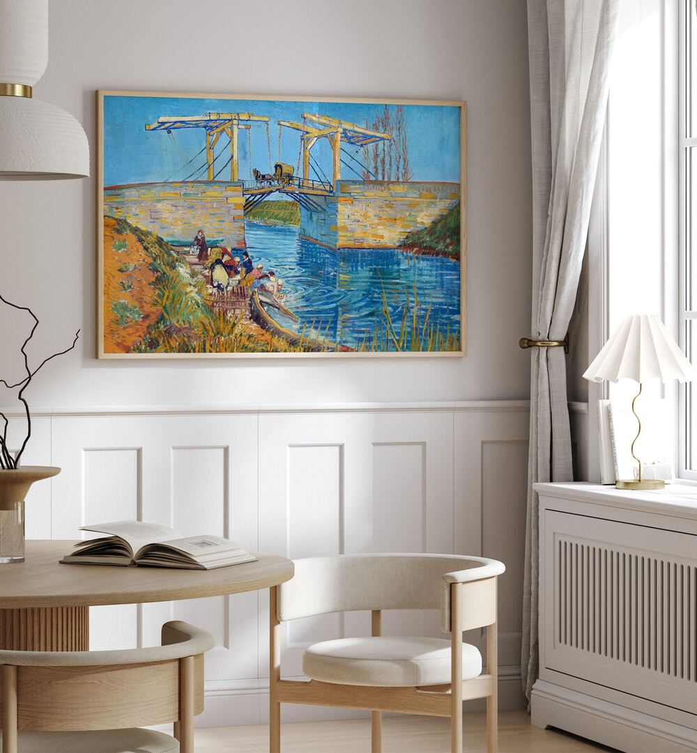 THE LANGLOIS BRIDGE AT ARLES (1888)- A FAMOUS PAINTING ,  VINTAGE PAINTINGS