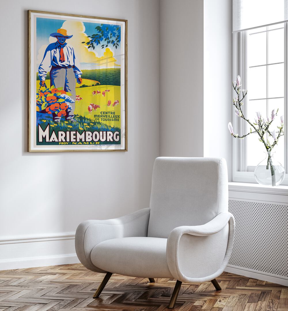 Mariembourg, Vintage Travel Posters brighten any space with charm and nostalgia for timeless adventures.