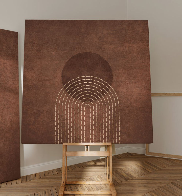 Transform your space with RAINBOW GATE DOTS, BOHO ART PAINTINGS by Emel Tunaboylu, featuring unique design on canvas.