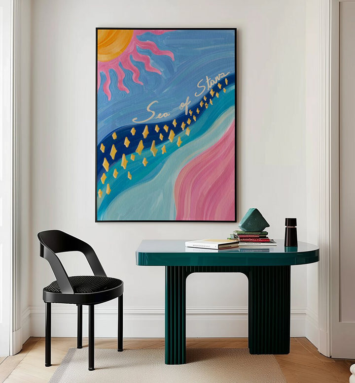 Bright and colorful SEA OF STARS, KIDS ROOM PAINTINGS to inspire creativity in any child's space.