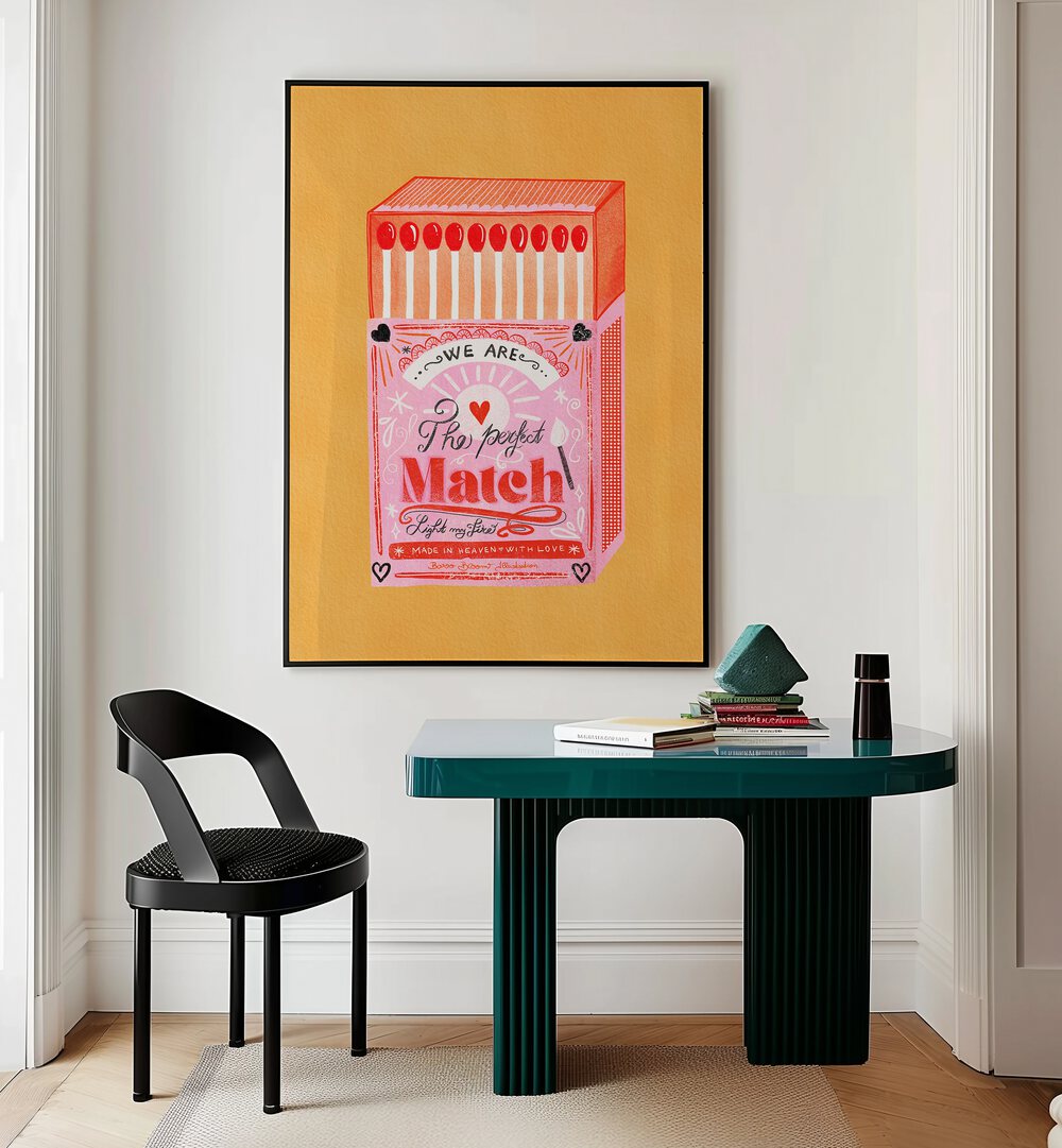 Brighten your space with MATCH BOX II, FASHION POSTERS by Baroo Bloom, adding vibrant character to any room.